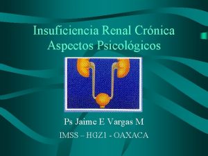 Insuficiencia Renal Crnica Aspectos Psicolgicos Ps Jaime E