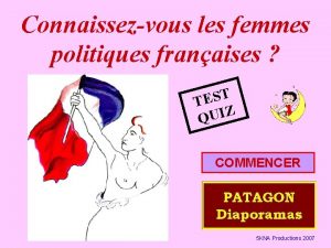 Connaissezvous les femmes politiques franaises T S E