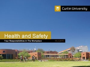 Health and Safety Your Responsibilities In The Workplace