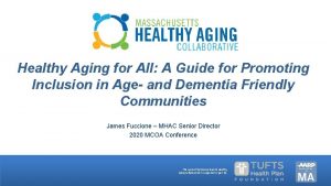 Healthy Aging for All A Guide for Promoting