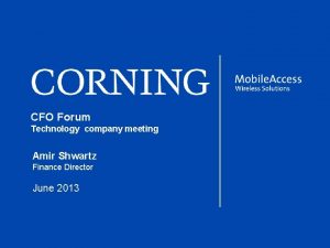 CFO Forum Technology company meeting Amir Shwartz Finance
