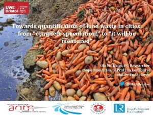 Towards quantification of food waste in cities from