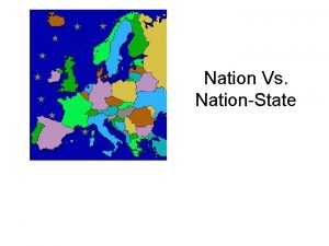 Nation state vs nation