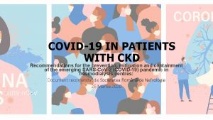 COVID19 IN PATIENTS WITH CKD Recommendations for the