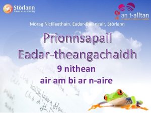 Mrag Nic Illeathain Eadartheangair Strlann Prionnsapail Eadartheangachaidh 9