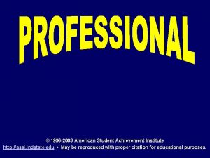 1996 2003 American Student Achievement Institute http asai