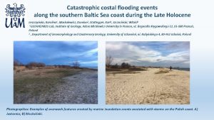 Catastrophic costal flooding events along the southern Baltic