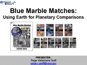 Blue marble matches answer key