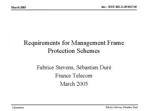 March 2005 doc IEEE 802 11 050237 r