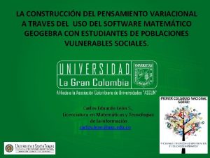 LA CONSTRUCCIN DEL PENSAMIENTO VARIACIONAL A TRAVES DEL