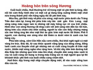 Hong hn trn sng Hng Cui bui chiu