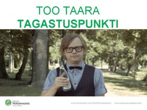 TOO TAARA TAGASTUSPUNKTI MIS ON PANDIPAKEND Pandipakend on