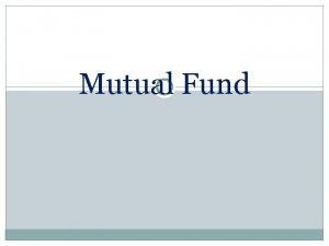 Mutual Fund What is a Mutual Fund A