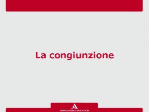 Congiunzione coordinante