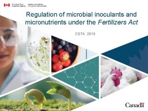 Regulation of microbial inoculants and micronutrients under the