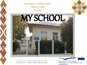 Gymnasium nr 1 Dichiseni School Calarasi County Romania