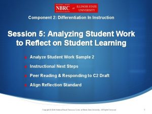 Component 2 Differentiation In Instruction Session 5 Analyzing