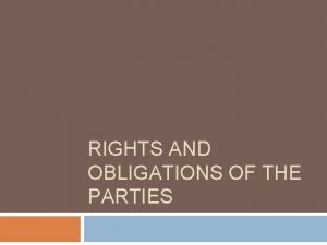 Party rights meaning