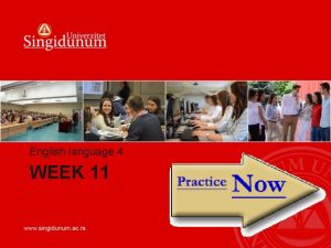 English language 4 WEEK 11 WEEK 2 Test