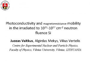 Photoconductivity and magnetoresistance mobility in the irradiated to