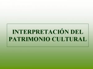 Interpretacin