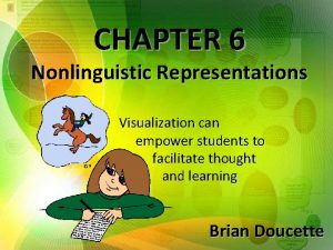 CHAPTER 6 Nonlinguistic Representations Visualization can empower students