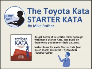 Coaching kata card