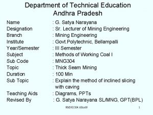 Department of Technical Education Andhra Pradesh Name Designation