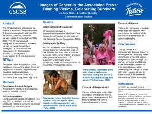 Images of Cancer in the Associated Press Blaming