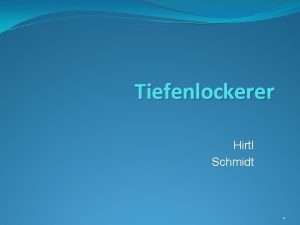 Tiefenlockerer Hirtl Schmidt 1 Verwendung Untergrundlockerung ist wichtig