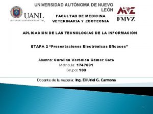 UNIVERSIDAD AUTNOMA DE NUEVO LEN FACULTAD DE MEDICINA