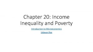 Chapter 20 Income Inequality and Poverty Introduction to