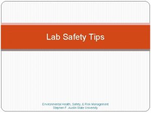 Lab Safety Tips Environmental Health Safety Risk Management