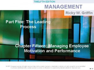 TWELFTH EDITION MANAGEMENT Ricky W Griffin Part Five