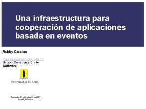 Una infraestructura para cooperacin de aplicaciones basada en