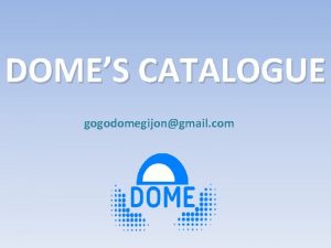 DOMES CATALOGUE gogodomegijongmail com INDEX FOOD 3 12
