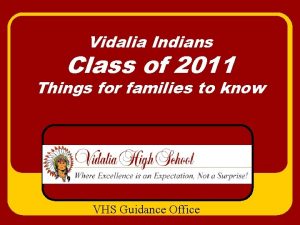 Vidalia Indians Class of 2011 Things for families