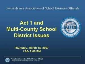 Pennsylvania association of school business officials