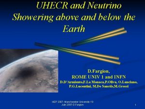 UHECR and Neutrino Showering above and below the