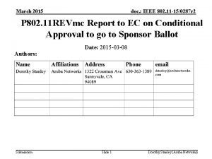 March 2015 doc IEEE 802 11 150287 r