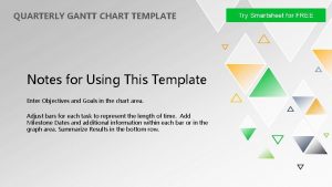 Quarterly gantt chart