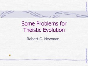 newmanlib ibri org Some Problems for Theistic Evolution