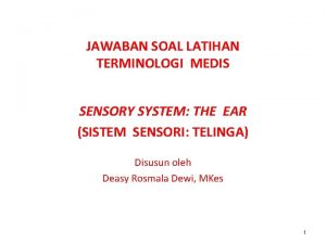 Terminologi medis telinga