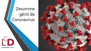 Zesumme gint de Coronavirus September 2020 Ds Sliden