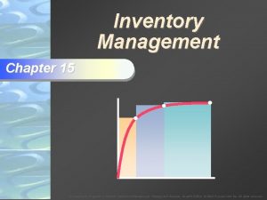 Inventory Management Chapter 15 To Accompany Krajewski Ritzman