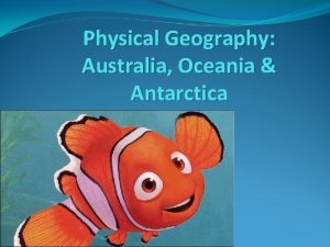 Australia oceania and antarctica