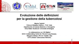 Evoluzione delle definizioni per la gestione della tubercolosi