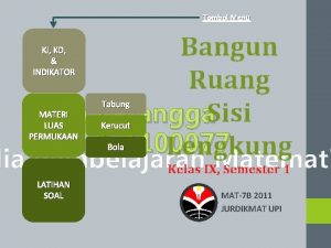 Tombol Menu Bangun Ruang Dean Refangga Sisi Setiadi