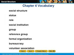 Social structure guided reading section 4