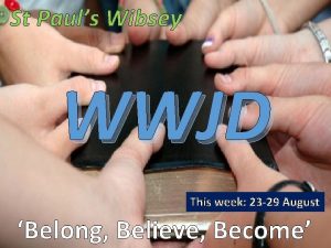 St Pauls Wibsey WWJD This week 23 29